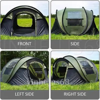 4-6 Man Automatic Pop Up Tent Waterproof Outdoor Large Camping Hiking Tent • £88.20