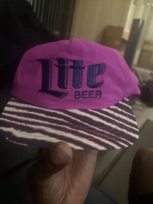 Vtg Miller Lite Beer Vintage Snapback Hat Cap • $20