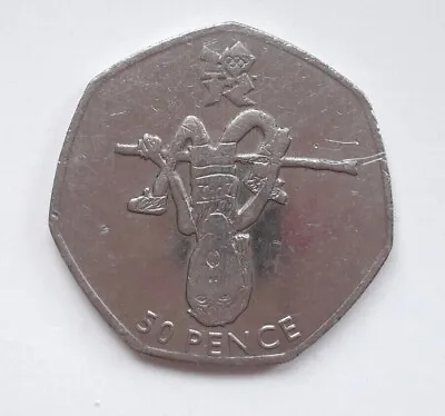 50p PENCE COIN 2011 OLYMPICS ATHLETICS • £2.99