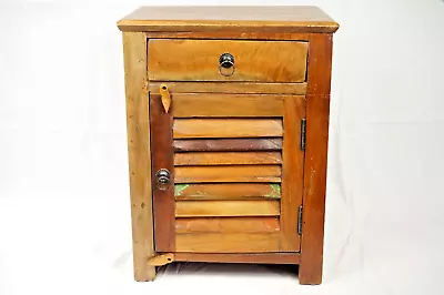 Vintage Nightstand End Table Oak Cherry And Walnut Chest Of Drawers-Incredible! • $250