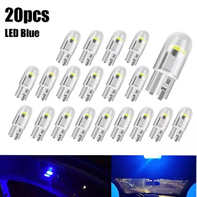 20pcs T10 168 194 W5W 2825 LED Interior Map Dome License Plate Light Bulbs Blue • $3.50