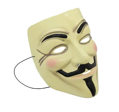 V For Vendetta Mask Guy Fawkes Anonymous Sit-in Cosplay Costume Anarchy Mask • $7.69