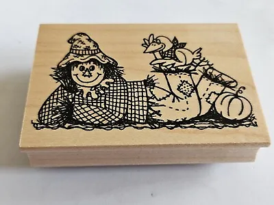 Great Impressions Scarecrow Fall Autumn Halloween Thanksgiving G345 Rubber Stamp • $13.99