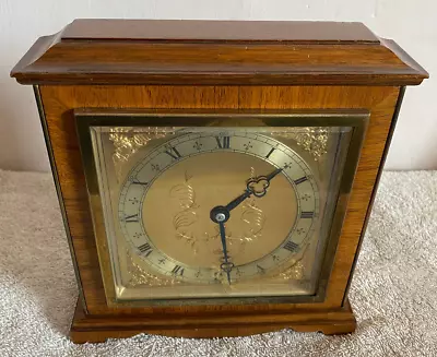 Vintage Elliott Mantel Clock Wooden London England Working Quality • $179.71