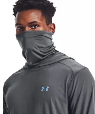 Under Armour Shorebreak Gaiter Hoodie Gray / Metallic Blue XL Mask Ninja Base • $30