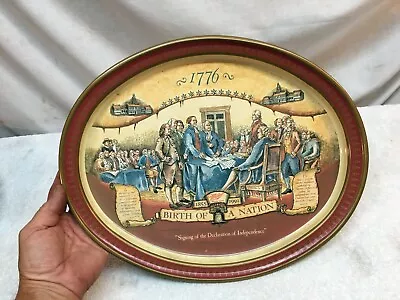 Vintage 1992 Miller High Life Advertising Beer Tray '1776 Birth Of A Nation' • $31.49