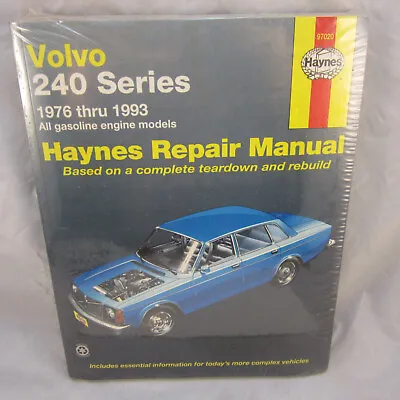 Haynes Repair Manual Volvo 240 Series 1975-1993 97020 Sealed. • $16.99