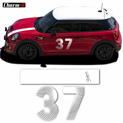 Car Door Side Hood Bonnet Stripes 37 Graphics Decal Stickers For Mini Cooper • $29.85