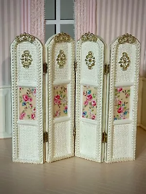 Dollhouse Miniature French Victorian Lady Dress Screen • $50