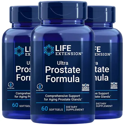 Life Extension Ultra Natural Prostate 3X60 Gels Pygeum/Beta Sitosterol/Phosphol • $65.50