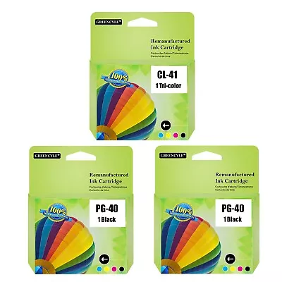 2x PG 40+1x CL 41 Ink Cartridge For Canon PG-40 CL-41 MP210 MP450 MP460 MP470 • $38.95