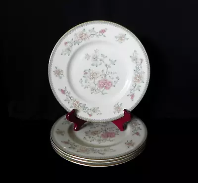 Minton JASMINE Salad Plates 8  Fine Bone China (Set Of 4) Royal Doulton • $38.99