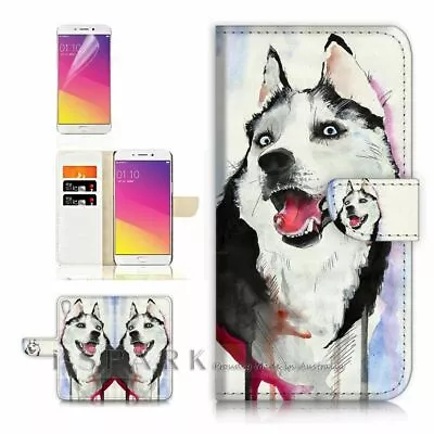 Wolf TPU Phone Wallet Case Cover For New Optus X Start 2  - 31152 • $13.99