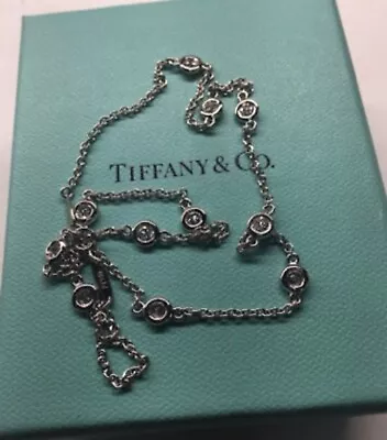 Tiffany & Co Elsa Peretti Diamonds By The Yard Necklace • $5400