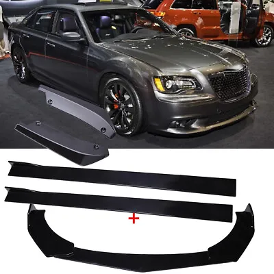 For Chrysler 300 Front & Rear Bumper Lip Splitter Spoiler Side Skirt Body Kits • $178.18