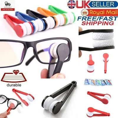 Microfibre Glasses Lens Screen Cleaner Eyeglasses Spectacles Cleaning Cloth Tool • £2.19