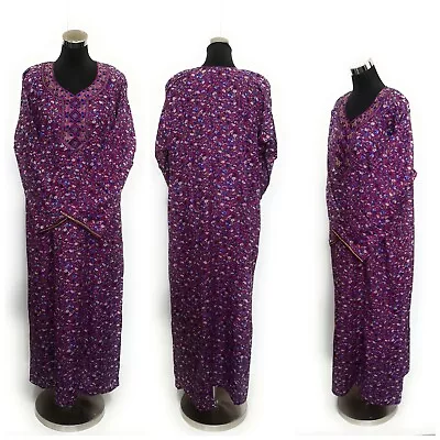 $33.89 • Buy INDIAN Kaftan Tunic Holiday Dress Beach Cover Up Dubai Abaya .FARASHA.COTTON
