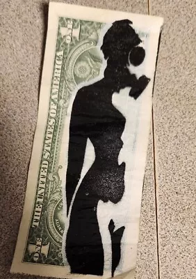 Dollar Bill Art. Street Art On Back Of Dollar Bill. Graffiti Art. Signed • $15