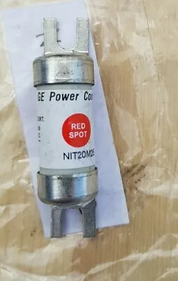 GE Power Red Spot Fuse NIT20M25 20a 80kA 440v AC   New Old Stock • £4.95