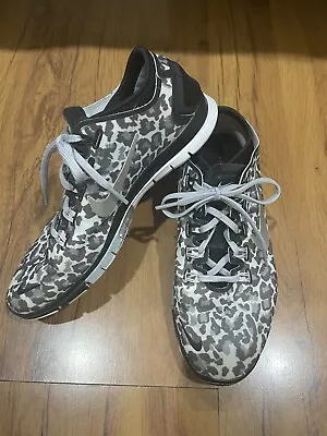 Nike Free 5.0 Women’s Black/Grey Running Shoes - Leopard Print - Size 7 • $12