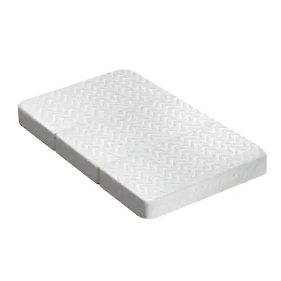 Foldable Mattress Folding Foam Cot Bed White • $52.55