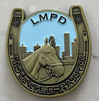 Louisville Police Mounted Unit Challenge Coin Missouri Horseshoe Shaped • $29.99