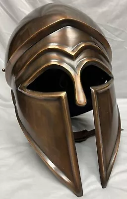 Medieval Bronze Corinthian Helmet - Greek Spartan Cosplay Armor Helmet • $90.44