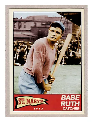 Babe Ruth 1913 St Marys School / Pre-rookie / MC Peerless Series #6 / NM+ Cond • $8.95