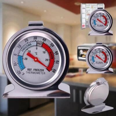 £3.92 • Buy Steel Refrigerator Freezer Thermometer Dial Temperature Gauge UK