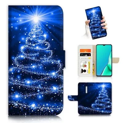 ( For Oppo Reno Z ) Flip Wallet Case Cover AJ24094 Christmas Tree • $12.99