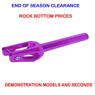 £12.50 • Buy Purple Stunt Scooter Threadless Fork Hic Kit Wheel Clamp Deck Grips Griptape 