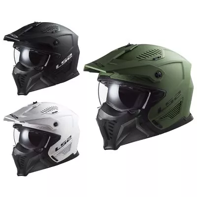 LS2 Mens Drifter Solid Open Face Lightweight Off Road Motorcycle Riding Helmets • $169.98