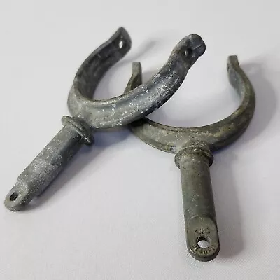 Set Of 2 Vintage Non-matching Galvanized Oar Locks • $8