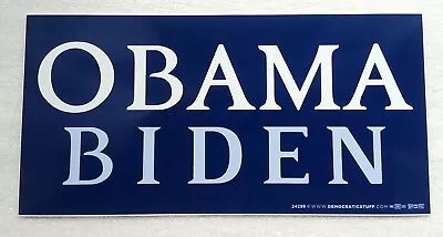 OBAMA / BIDEN 2008 Campaign Decal Sticker - 7.5  X 3.75  Blue - Barack & Joe • $5.99