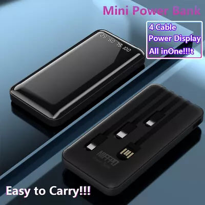 $15.65 • Buy 1000000mAh Backup Power Bank External Battery Pack Charger For Cell Phone 4 USB