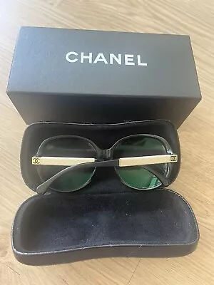 Chanel Sunglasses Black And White Excellent Used Condition  • $450