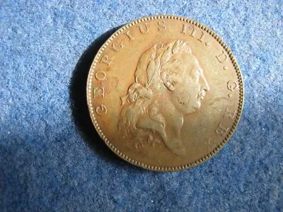 George III 1788 Copper Pattern Half Penny 1790. By Droz. • £40