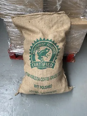 £2.99 • Buy Empty Coffee Bean Hessian Burlap Jute Bag Sacks Garden Planter Smoker Rainforest