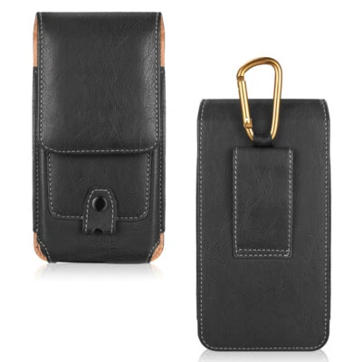 $17.09 • Buy Cell Phone Holster Belt Clip Loop Pouch Leather Wallet Case Cover W/Card Holder