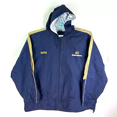 NOTRE DAME Starter Full Zip Windbreaker Jacket Mens 2XL Fighting Irish Football • $29.95