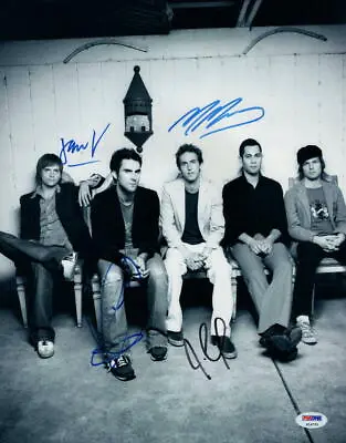 Maroon 5 Band Signed Autograph 11x14 Photo - Adam Levine Jesse Carmichael +2 Psa • $1799.95