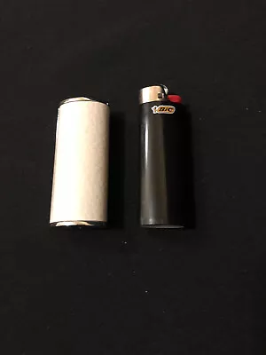 Leather Lighter Cover To Fit Bic Lighter Colour White Plus Bic Lighter • $15.25