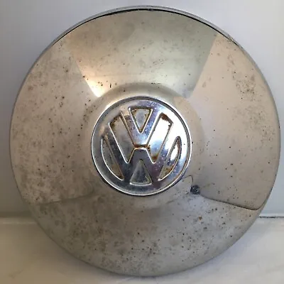 1 Vintage Volkswagen VW Bug Chrome Hubcap 10x2  Fair Have 3 Combined Shipping • $14
