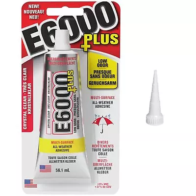 E6000 Plus Craft Glue And Original Snip Tip Nozzle FabricWood Jewellery Glas • £17.02