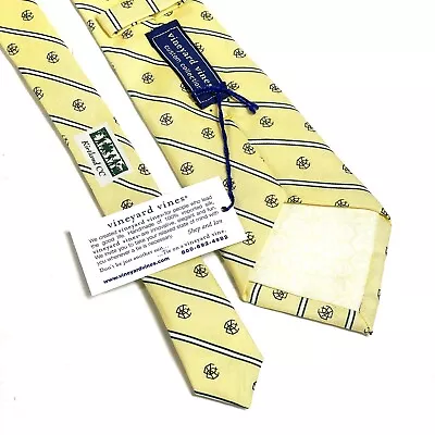 Vineyard Vines Tie Mens Silk Kirtland Country Club Yellow Custom Collection NWT • $32.99