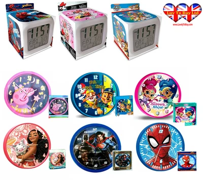 £10.99 • Buy Cartoon Characters, Alarm Clock Digital LED, Wall Clock Bedroom