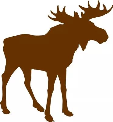 5.25 X 5.5 Brown Bull Moose Sticker Vinyl Wildlife Decal Animal Bumper Stickers • $7.99