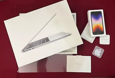 APPLE MacBook Pro 13 Inch A2251 & IPhone SE *MANUAL & EMPTY BOXES ONLY* • $14.59