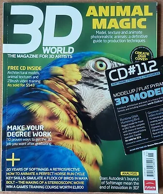 3D World Magazine Issue 112 - January 2009 - Animal Magic - With CD • £6