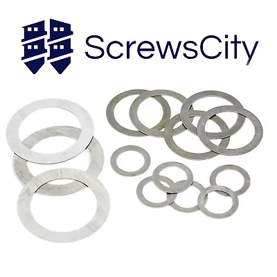 1mm THICK SHIM WASHERS HIGH QUALITY STEEL DIN 988 ALL SIZES • $3.35